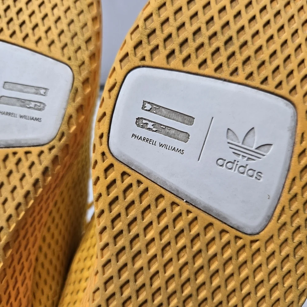 Adidas OriginalsMen's X Pharrell Williams Tennis Hu Sneakers In Yellow